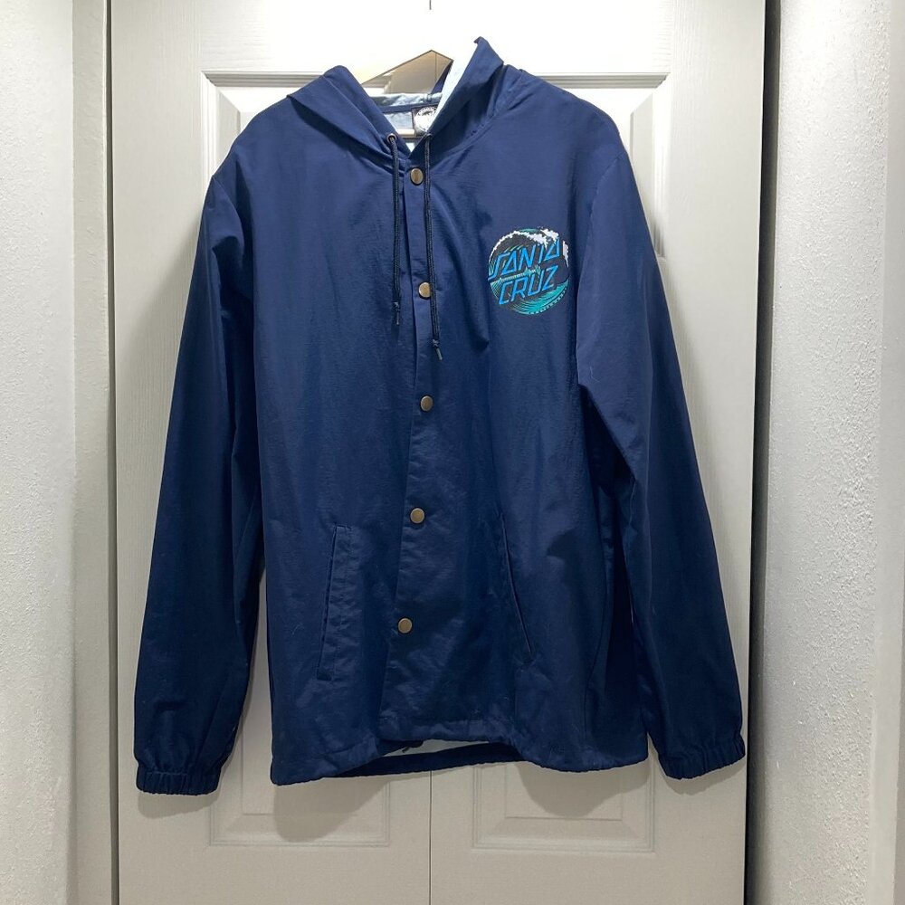 Santa Cruz Dot Hooded Windbreaker - XL